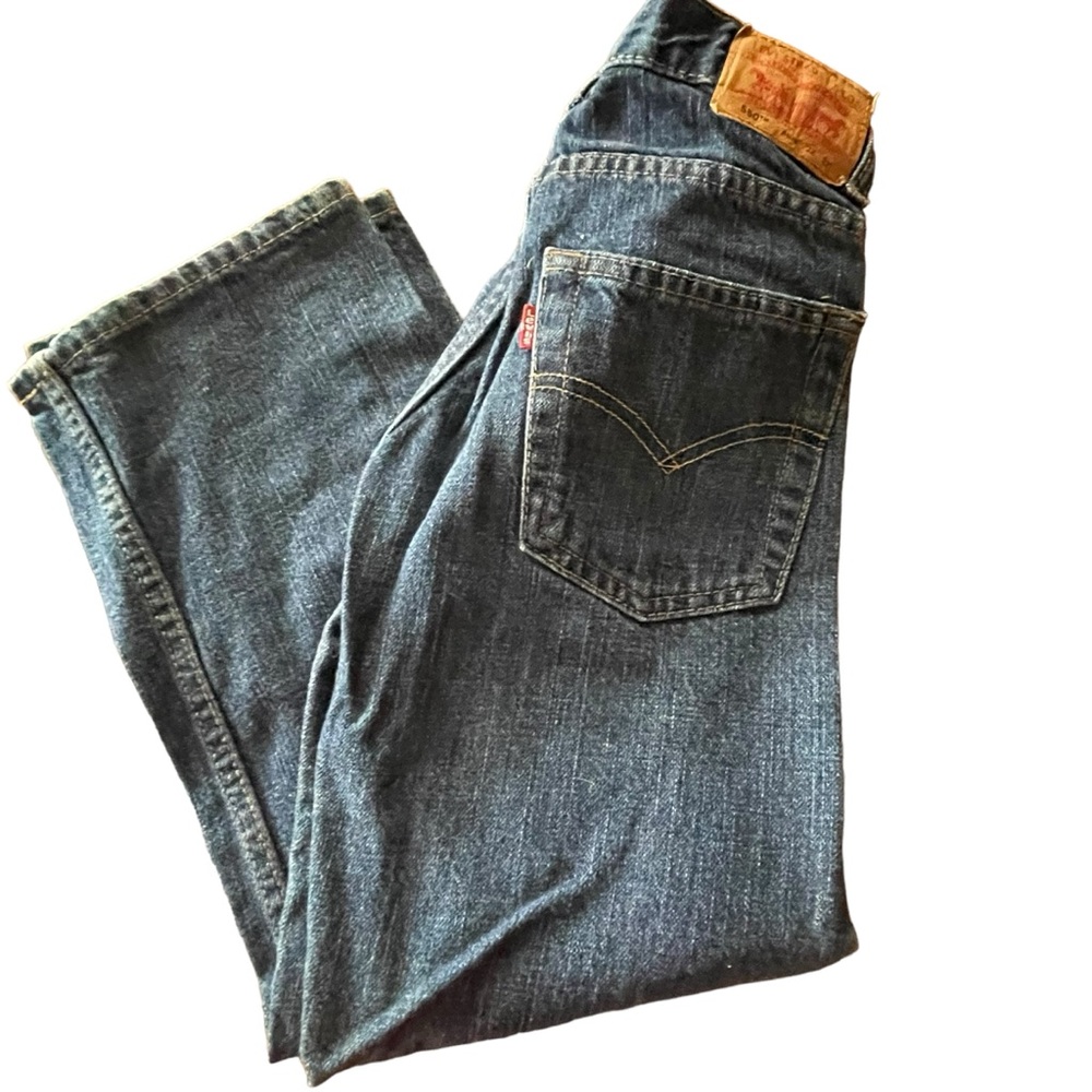 Levi Strauss 550 Boys Jeans 8 Slim 22x22 Blue Med Wash Pre Owned Little Boys